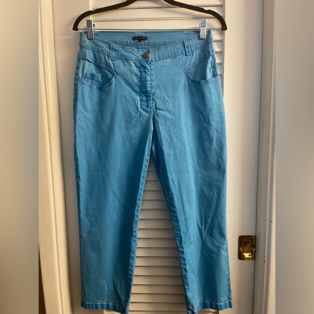 Aventures Des Toiles-LIKE NEW-Fatigued Denim w/CurveLoving Stretch.Size 8/10